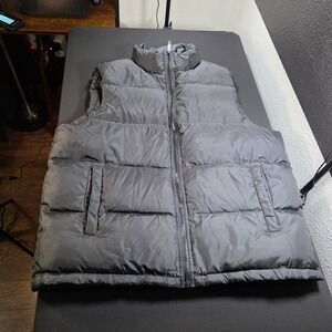 Kenneth Cole Reaction Mens Puffer Vest Black Down Feather Fill Size Large 291560